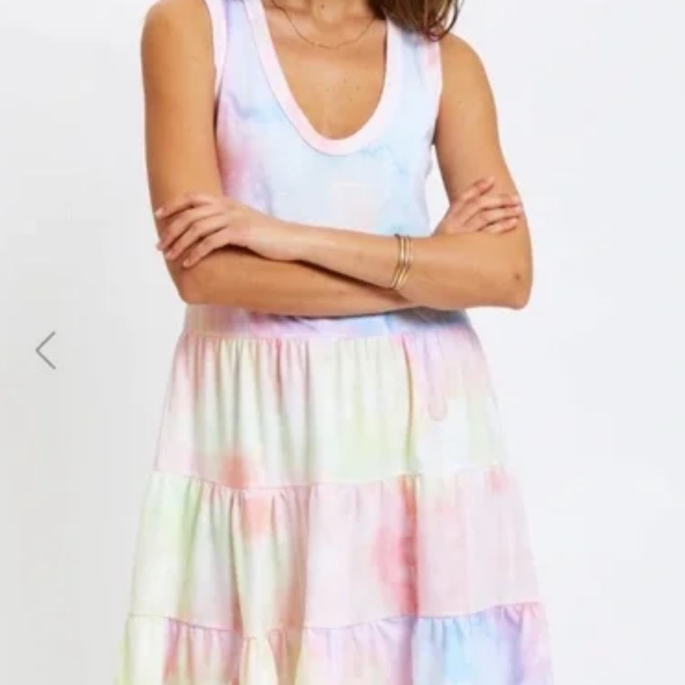 Sol Angeles watercolor tier Dress
